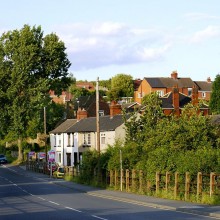 Straße in einer Kleinstadt