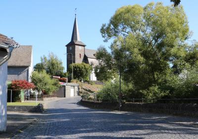 Ortskern von Niederdresselndorf in der Gemeinde Burbach