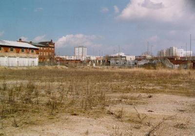 Eine innerstädtische Brachfläche